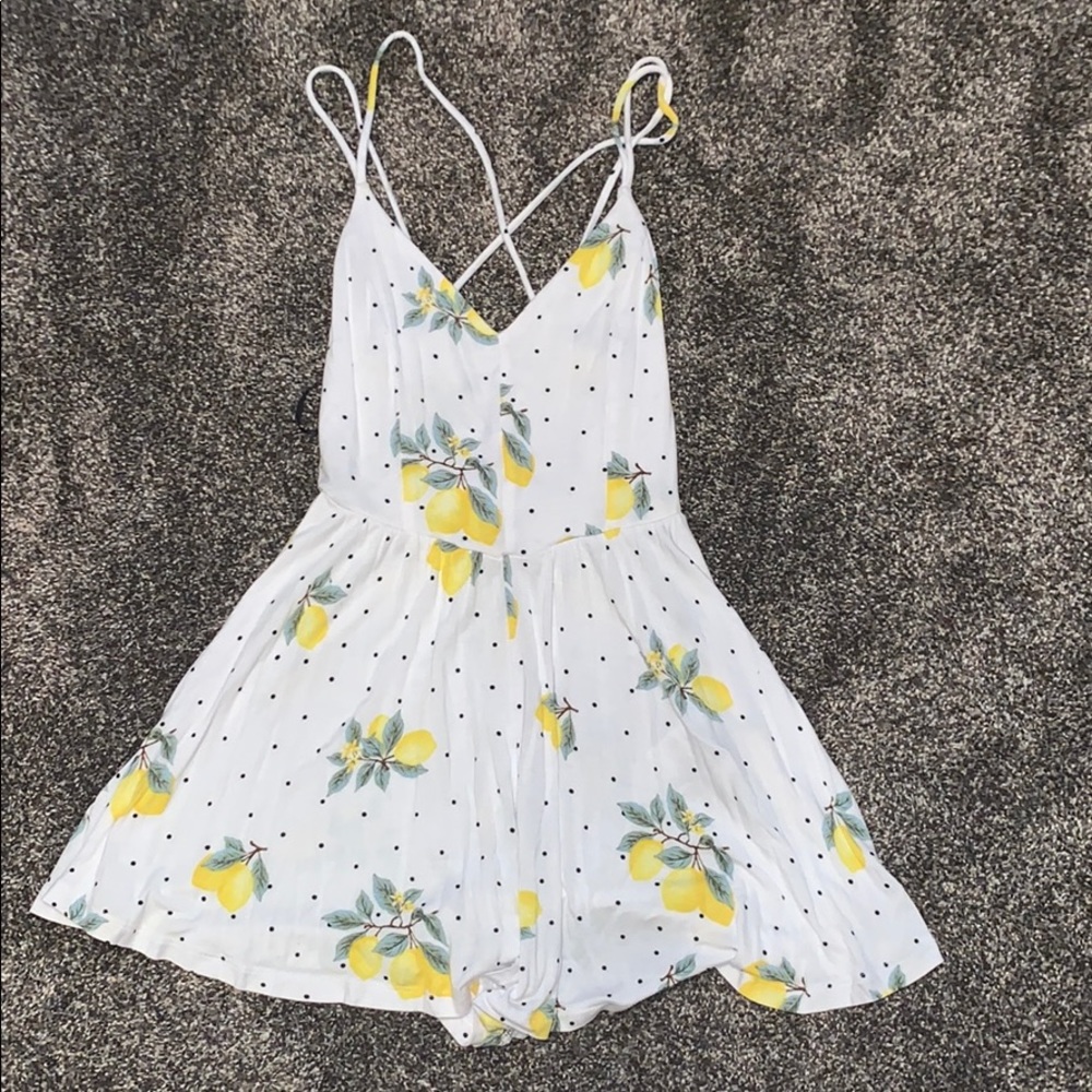 Forever 21 Lemon Romper